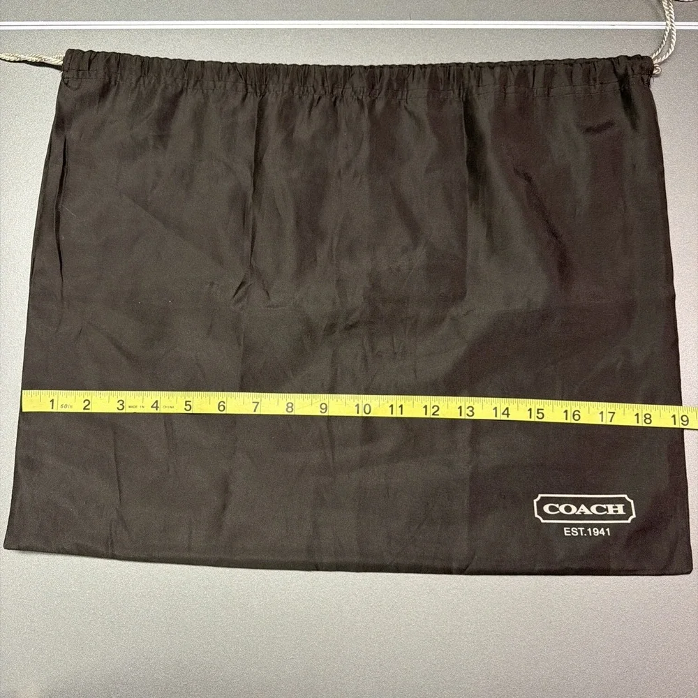 NEW Coach Large Brown Satin Dust‎ Bag Pouch Bag Storage for Bags or Shoes